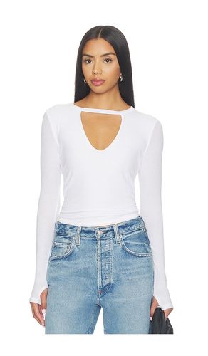 T-SHIRT AJUSTÉ À MANCHES LONGUES AVEC DÉCOUPE DOUBLE LIGNE KEPLIN en . Taille XS. Also en S, M, L, XL - Michael Lauren - Modalova
