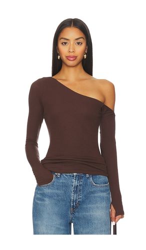 Magdaleno Long Sleeve Fitted Asymmetrical Cold Shoulder Top en . Taille L. Also en M, S, XS, XXL - Michael Lauren - Modalova