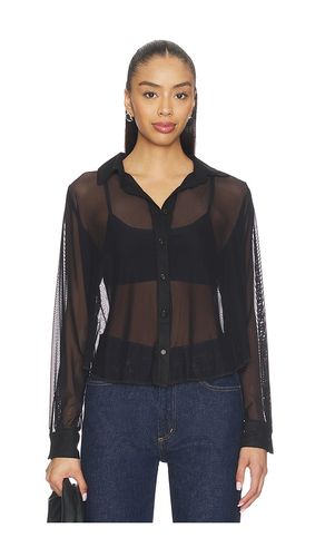 CHEMISE BOUTONNÉE À MANCHES LONGUES EN MESH ALAMEDA en . Taille M. Also en XL, XS - Michael Lauren - Modalova