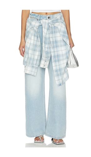 Lace-Up Denim Jean en . Taille XS. Also en M, L - MARRKNULL - Modalova