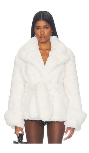 BLOUSON SCARF FAUX FUR en . Taille XS. Also en S, M, L - MARRKNULL - Modalova
