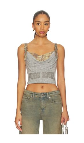 Printed Pleated Corset Top en . Taille XS. Also en M - MARRKNULL - Modalova