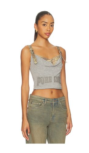 Printed Pleated Corset Top en . Taille M. Also en XS - MARRKNULL - Modalova