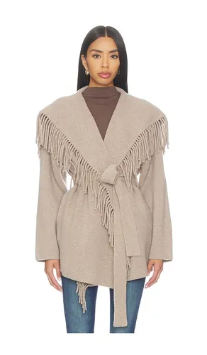 Wool Tie Waist Fringe Coat en . Taille L. Also en M - NAADAM - Modalova