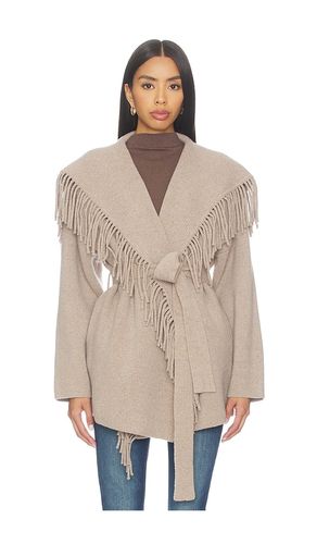 Wool Tie Waist Fringe Coat en . Taille S. Also en M, L - NAADAM - Modalova