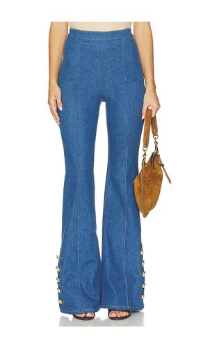 Charlotte Vintage Wash Denim Trousers en . Taille 2/XS. Also en 4/S, 6/SM, 8/M - Nadine Merabi - Modalova