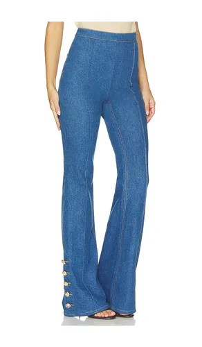 Charlotte Vintage Wash Denim Trousers en . Taille M. Also en S, XS - Nadine Merabi - Modalova