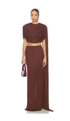 Khara Long Trained Jersey Top en . Taille 36/4. Also en 40/8 - ILKYAZ OZEL - Modalova