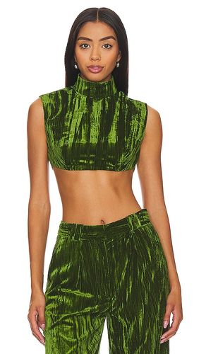 TOP CROPPED CRINKLED VELVET BACKLESS in . Size XS - NBD - Modalova