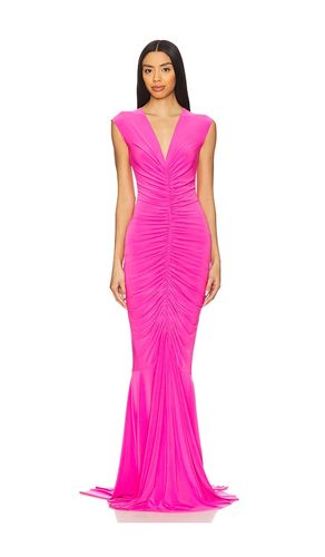 X REVOLVE Sleeveless Deep V Neck Shirred Front Fishtail Gown en . Taille M. Also en - Norma Kamali - Modalova