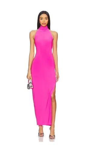 X REVOLVE Halter Turtleneck Side Slit Gown en . Taille M. Also en S, XL, XS - Norma Kamali - Modalova