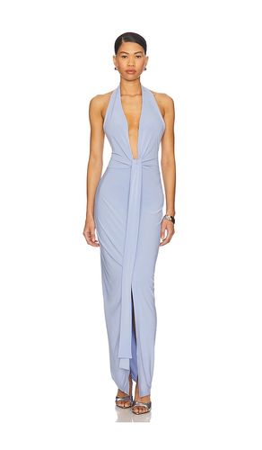 X REVOLVE Tie Front Halter Gown in . Size M, S - Norma Kamali - Modalova