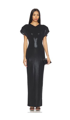 ROBE CAP SLEEVE SHOULDER PAD LONG en . Taille S. Also en XS - Norma Kamali - Modalova