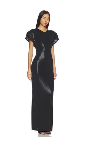 ROBE CAP SLEEVE SHOULDER PAD LONG en . Taille M. Also en S, XS - Norma Kamali - Modalova