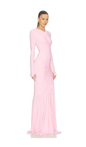 ROBE DE SOIRÉE LONG SLEEVE V NECK SHIRRED FRONT FISHTAIL en . Taille M. Also en S, XL, XS - Norma Kamali - Modalova