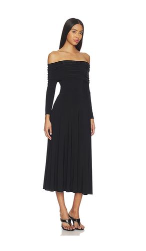 ROBE 3/4 SLEEVE COWL NECK FLARED en . Taille L. Also en S, XS - Norma Kamali - Modalova