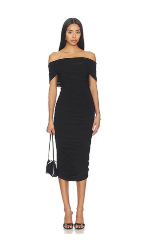 ROBE SANS MANCHES À COL BÉNITIER ET FRONCES SUR LES CÔTÉS, LONGUEUR SOUS LE GENOU en . Taille S. Also en XS, XXS - Norma Kamali - Modalova