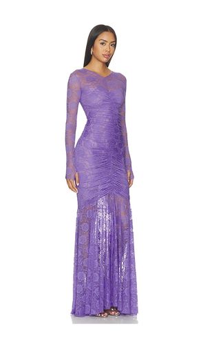 ROBE LONGUE FORME SIRÈNE À MANCHES LONGUES ET COL EN V en . Taille S. Also en XS - Norma Kamali - Modalova