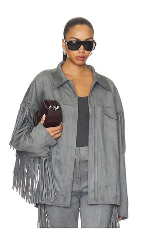 Fringe Oversized Jean Jacket en . Taille XXS. Also en XS, S, M, L, XL - Norma Kamali - Modalova