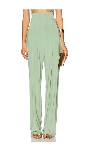 PANTALON PLISSÉ TAILLE HAUTE AJUSTÉ en . Taille M. Also en S - Norma Kamali - Modalova