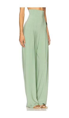 PANTALON PLISSÉ TAILLE HAUTE AJUSTÉ en . Taille S. Also en - Norma Kamali - Modalova