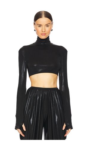 Cropped Slim Fit Long Sleeve Turtleneck Top in . Size L. Also in XL - Norma Kamali - Modalova