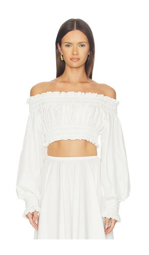 TOP CROPPED PAYSAN À MANCHES en . Taille M. Also en S, XS, XXS - Norma Kamali - Modalova