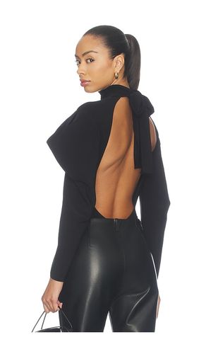 BODY À MANCHES CHAUVE-SOURIS, DOS OUVERT ET NŒUD AU COU WING SLEEVE OPEN BACK BOW NECK BODYSUIT en . Taille XXS. Also en XS, S, M, L - Norma Kamali - Modalova