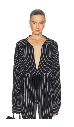 BODY À COL MONTANT OVERSIZED OVERSIZED NECK BODYSUIT en . Taille L. Also en M, S, XL, XS, XXS - Norma Kamali - Modalova