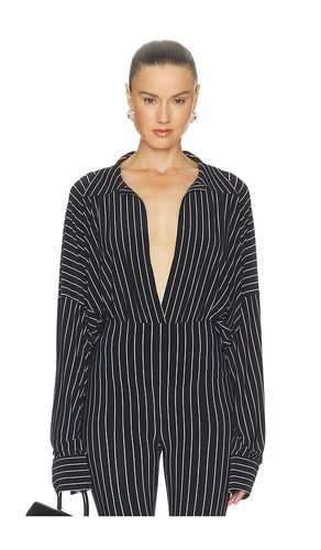 BODY À COL MONTANT OVERSIZED OVERSIZED NECK BODYSUIT en . Taille M. Also en S, XL, XS, XXS - Norma Kamali - Modalova