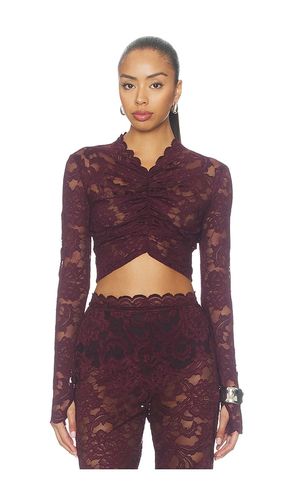 Delphine Lace Long Sleeve Crop Top en . Taille XS. Also en M, L, XL - Nookie - Modalova