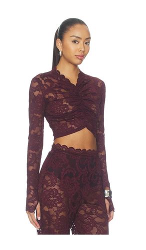 Delphine Lace Long Sleeve Crop Top en . Taille L. Also en M, XL - Nookie - Modalova