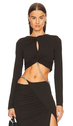 Delivio Long Sleevetwist Top with Chain Hardware in . Size 2, 6 - NICHOLAS - Modalova