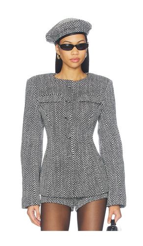 BLAZER SCULPTÉ À CHEVRONS SUITING en . Taille L. Also en M, S, XS - Naked Wardrobe - Modalova