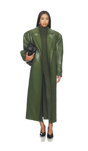 TRENCH-COAT EN IMITATION CUIR À DOUBLE COL DOUBLE COLLAR FAUX LEATHER TRENCH COAT en . Taille L. Also en M, XS - Naked Wardrobe - Modalova