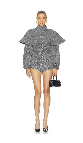 Suiting Herringbone Cape Romper en & . Taille L. Also en M, S, XS - Naked Wardrobe - Modalova