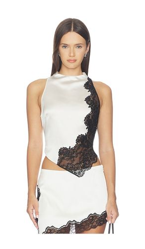 Silk Lace Asymmetric Top en . Taille L. Also en M, S, XL - Naked Wardrobe - Modalova
