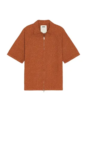 Terracotta Turleo Zack Full Zip Shirt in . Size S - OAS - Modalova