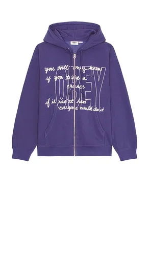 SWEAT À CAPUCHE À GLISSIÈRE CHANCE in . Size M, S, XL/1X - Obey - Modalova