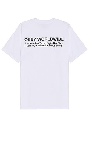 Worldwide Cities Tee in . Size M, S - Obey - Modalova