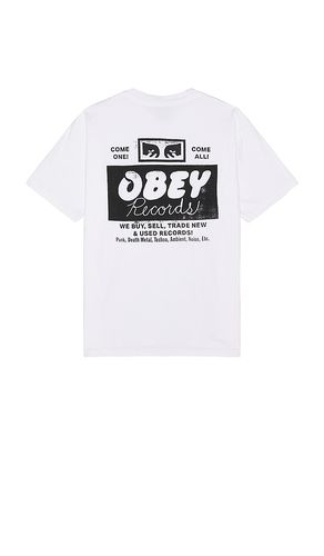 Records Buy, Sell, Trade T-Shirt en . Taille L. Also en M - Obey - Modalova