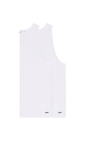 DÉBARDEUR MAILLE CÔTELÉE 2 PACK in . Size M, XL/1X - Obey - Modalova