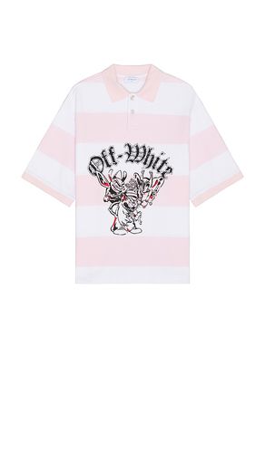 Bicolor Gang Short Sleeve Polo in . Size S, XL/1X - OFF-WHITE - Modalova