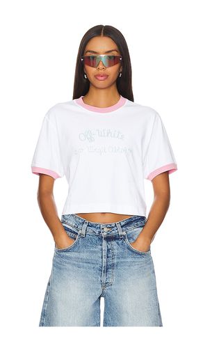 OFF- Script Type Crop Tee in . Size M, S, XS - OFF-WHITE - Modalova