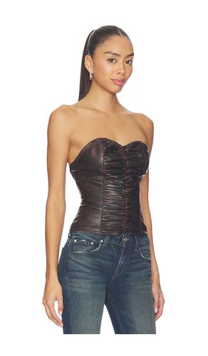 Leather Strapless Bustier Top en . Taille S. Also en XS - One Teaspoon - Modalova