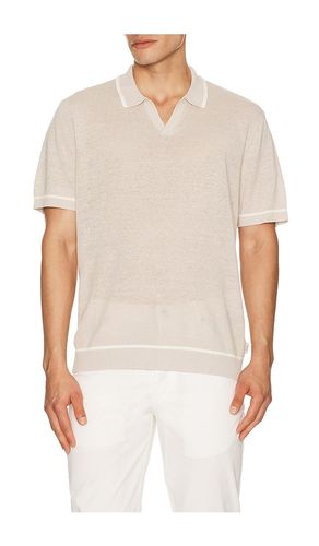 Linen Johnny Collar Polo en . Taille L. Also en M, S, XL/1X - onia - Modalova