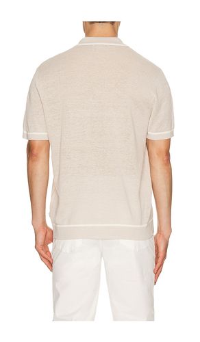 Linen Johnny Collar Polo en . Taille L. Also en M, S, XL/1X - onia - Modalova