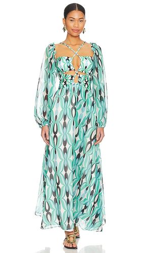 ROBE MAXI TWIST REMOVABLE SLEEVE LACEUP in . Size S, M, L, XL - PatBO - Modalova