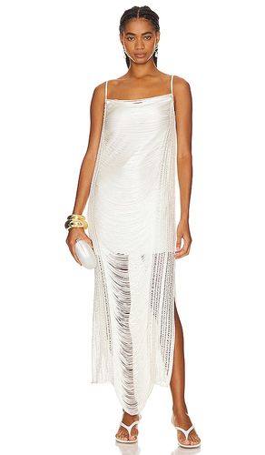Draped Fringe Maxi Dress in . Size M, L, XL - PatBO - Modalova