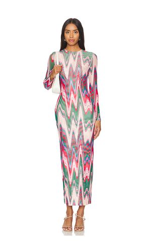 ROBE MAXI WAVE PRINTED TULLE in . Size S, XL, XS - PatBO - Modalova